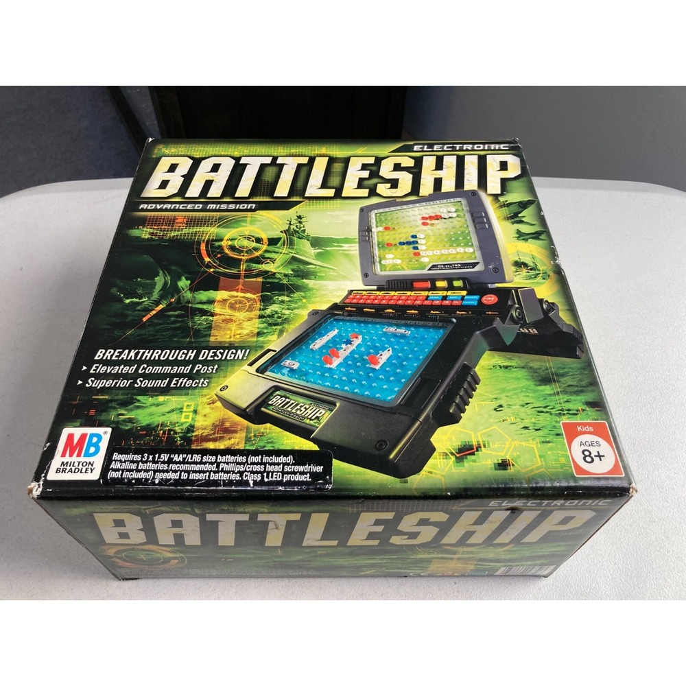 Electronic Battleship Advanced Mission Board Game by Milton Bradley 2005 Tested